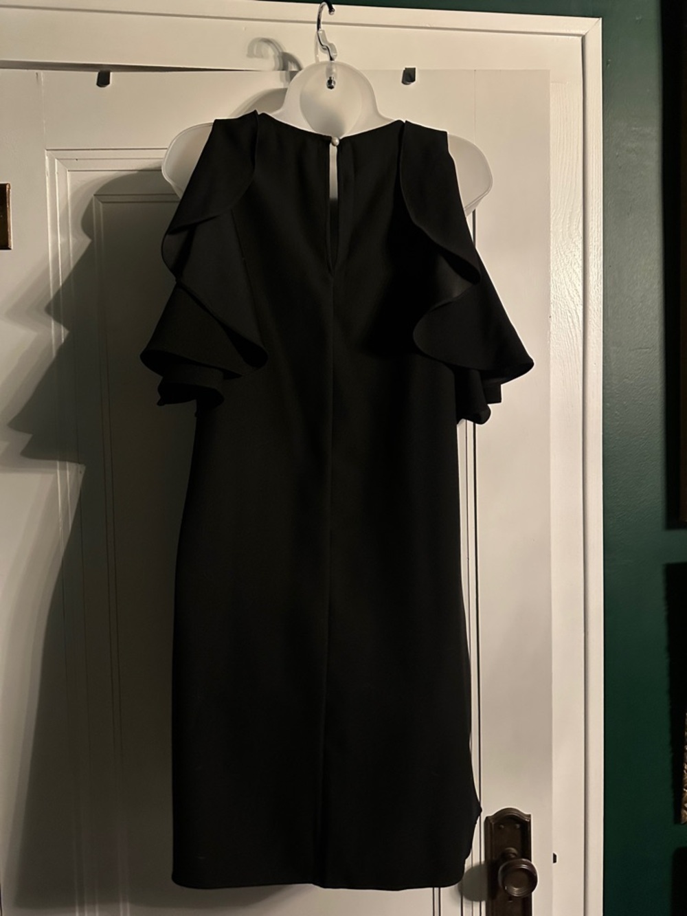 kate spade Black Cold-Shoulder Ruffle Dress - Picture 5 of 7